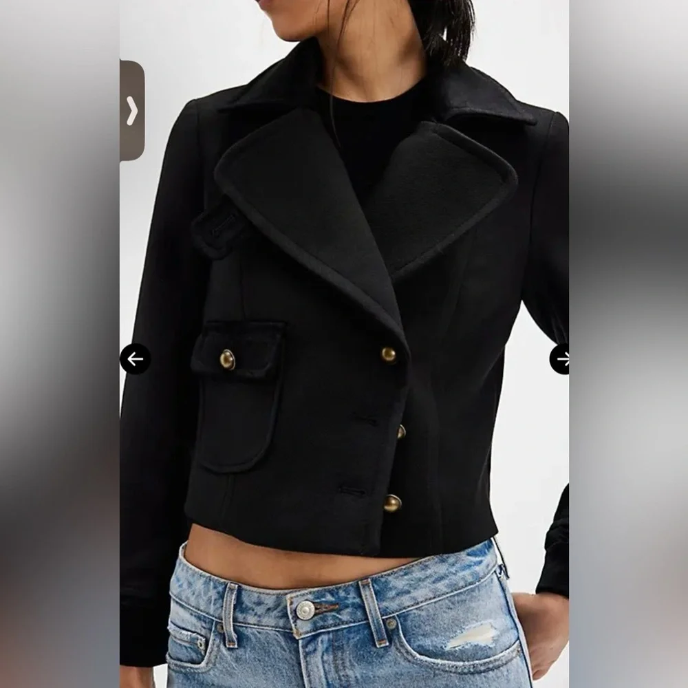 Free People Violet Cropped Coat | Boho Chic Cropped Jacket NWT size XS